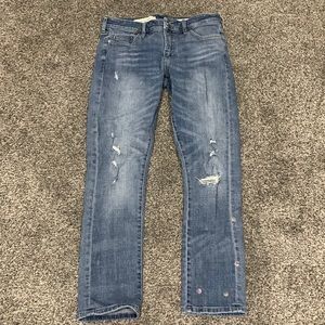 Anthropologie Pilcro & The Letterpress Hyphen Polka Dot Jeans Women’s Size 27